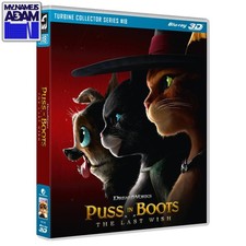 PUSS IN BOOTS: THE LAST WISH BLU-RAY 3D REGION FREE US SELLER