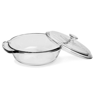 Anchor Hocking 2-Quart Clear Glass Casserole Dish Bakeware