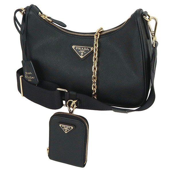 Prada shoulder bag Re Edition 2005 Saffiano black 6349