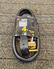 Morris 89239 4FT Range Cord 4 Conductor Grounded Black 125/250V 40 Amp