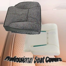 For 1998 1999 2001-2002 Dodge Ram 1500 Driver Bottom Seat Cover & Foam Pad Gray