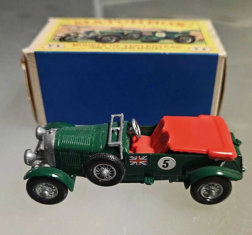 Vintage Matchbox Models of Yesteryear Y5 1929 4 1/2 (S) Bentley Lesney Die Cast - Image 2 of 4
