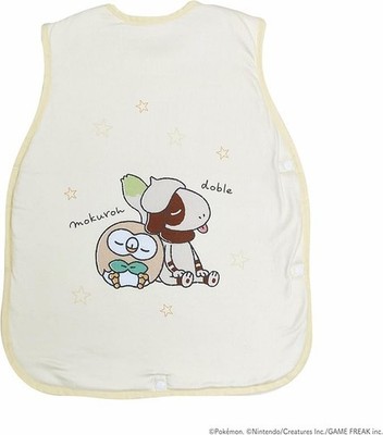 Pokemon Pikachu Wearable Blanket Baby Sleep Sack MORIPiLO Soft Boa Sleeper Japan