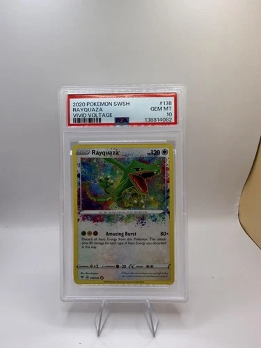 Pokemon Rayquaza Amazing Rare 2020 Vivid Voltage 138/185 PSA 10