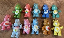 Vintage 1983-84 Care Bears PVC Figures Lot of 11 Hasbro 80s Toys