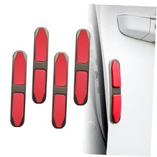 4Pcs Car Door Edge Guards, Universal Metal Auto Side Protector Self Red