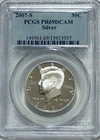 2007 S Silver Kennedy Half Dollar PCGS PR69 DCAM