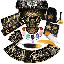 78 Tarot Cards with Guidebook - Tarot Deck Gift Set with Tarot Cloth  Holder...