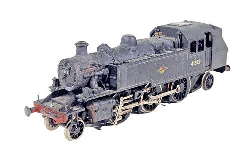 Bachmann OO BR linierte schwarze Ivatt 2MT 2-6-2T Dampflok 41322 ohne Läufer ohne OVP | Condition: Used