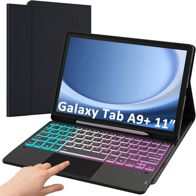 for Samsung Galaxy Tab A9+ 5G/A9 11.0inch 3-zone 7-colors Backlit 