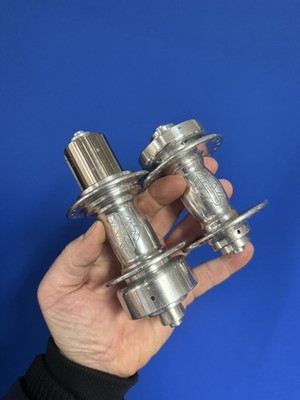 White Industries MI6 MI 5 40Loch Naben Hubs Tandem silber vintage Scheibenbremse