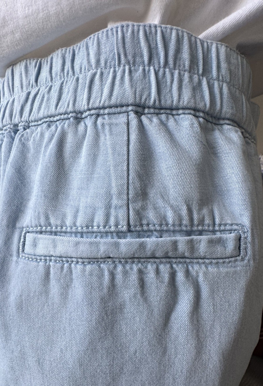 Women’s Tencel Linen Skirt by J.Jill Denim ~ Pale Blue ~ Size M ~ Excellent!