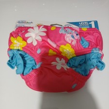 Swim Diapers Girl Reusable 12 Months 18-22 Pounds Pink Washable