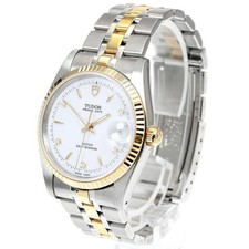 Tudor Prince Date 74033 34mm SS White Dial Automatic Date Watch C7261
