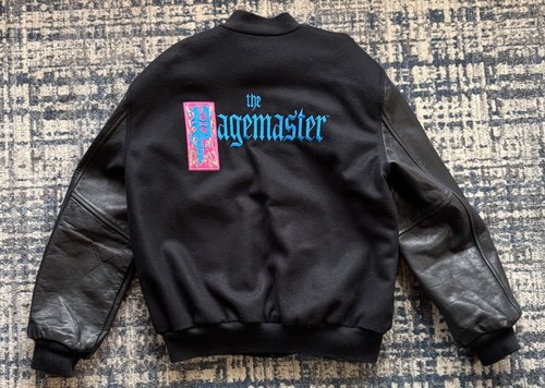 Vintage 1994 PAGEMASTER “Horror” Movie Promo Cast & Crew Sichel Varsity Jacket L - Picture 3 of 10