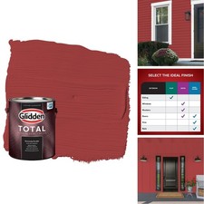 Glidden Total 1 Gal Flat Exterior Paint With Primer - Blazered Glidden Total 1 Gal Flat Exterior Paint With Primer - Blazered