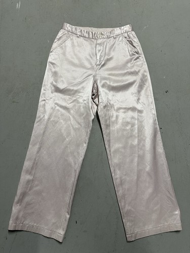 Our Legacy, Our Legacy Sailor Pant Trousers Size 44 50s Pink Viscose Cotton Wide Leg