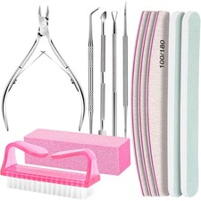 Nail Care Kit, Nail Files 100/180, Nail Buffer Block, Cuticle Nippers, Trimmer