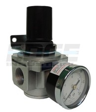 HEAVY DUTY AIR IN LINE PRESSURE REGULATOR PNEUMATIC AIR COMPRESSORS, 3/4 NPT