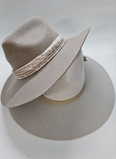Lot of 2 Shyanne Women's Felt Western Bandana Tassled Fashion Hat Size 7 1/8