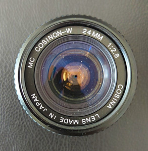 Cosina MC Cosinon-W 24mm f/2.8 Wide Angle Lens Pentax K Mount Vintage