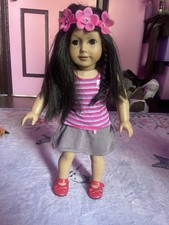 AMERICAN GIRL DOLL TRULY ME JLY 25 CUSTOM EYE REPLACEMENT BROWN EYES BLACK HAIR