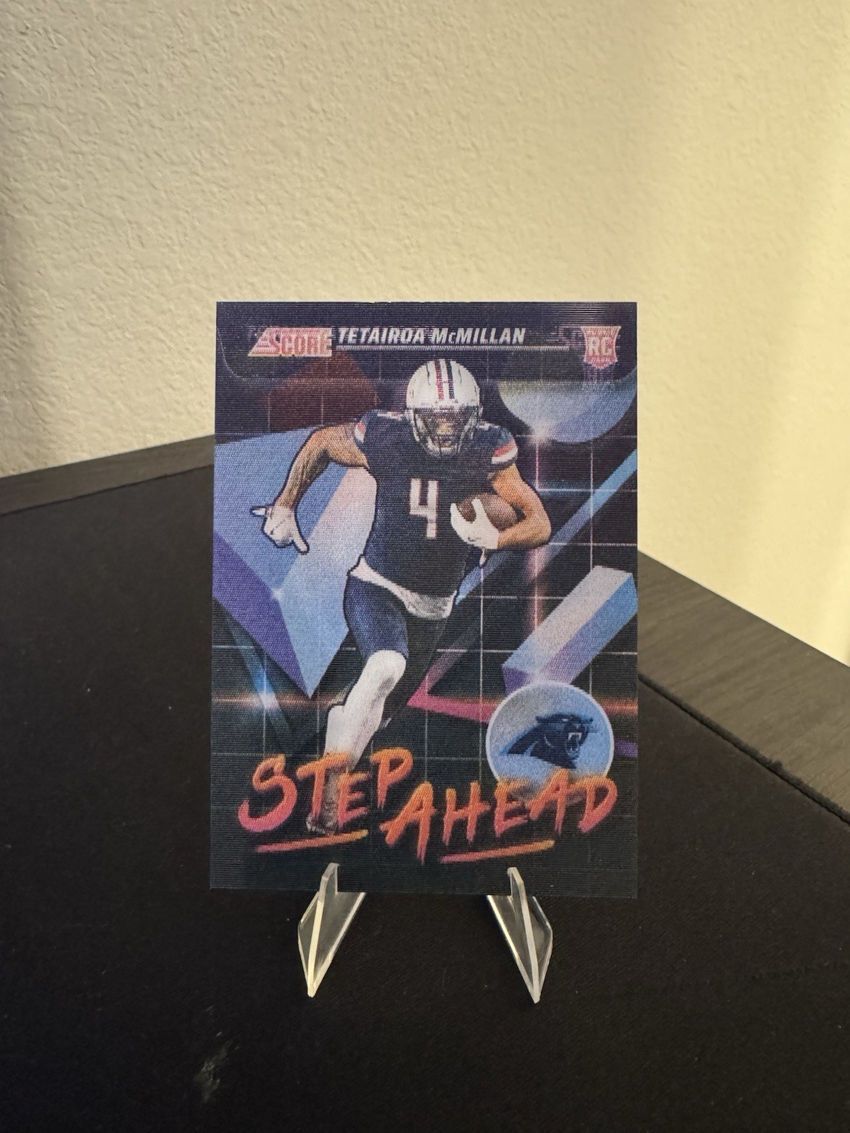 2025 Panini Score Tetairoa Mcmillan Step Ahead SSP Case Hit #SA-TMN Panthers