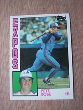 1984 Topps Traded Tiffany baseball Pete Rose card #103T NM-MT