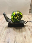 Vtg Snail Accent Lamp Abstract Stained Glass Tiffany Style. READ DESCRIPTION
