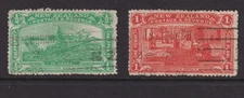 New Zealand 1906  ½d,1d CHRISTCHURCH EXHIB SG370/1 Cat £55 MC (2 )
