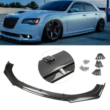 For Chrysler 300 Front Bumper Lip Splitter Spoiler Diffuser Kit Carbon Fiber