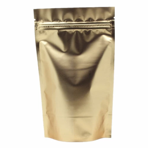 Gold Aluminum Foil Stand Up Package Bag Mylar for Zip Food Grade Lock Bean Pouch - Picture 3 of 6