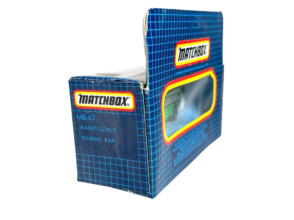 MB67 Matchbox Green City Line Tourist Bus Ikarus Coach~ Sealed 1987 Die Cast - Image 2 of 4
