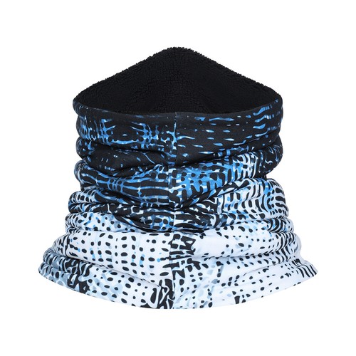 Winter Neck Warmer Gaiter Fleece Windproof Ski Snow Half Face Mask Printed Scarf - Picture 37 of 43