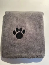 Embroided Paw Print ,microfiber pet towel