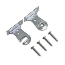 Roller Shade Outside Window Frame Mount Steel Brackets 2 pack (1 pair) w/ Screws
