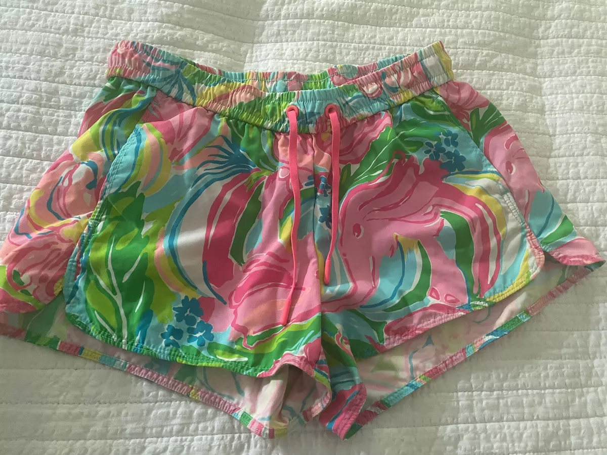 Lilly Pulitzer Size XS Luxletic Athletic Elephant Floral Pink And