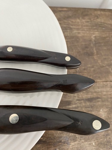Dark brown CUTCO Carving Set 1723 JC Serrated Knife 1727 Carving Fork + 1720 JC - Picture 6 of 10
