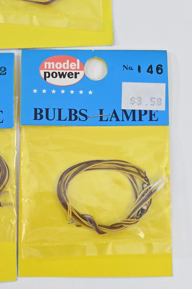 Model Power HO Scale 3 Volt Light Bulb with Wires Mixed lot (Pack of 5) - Image 2 of 3