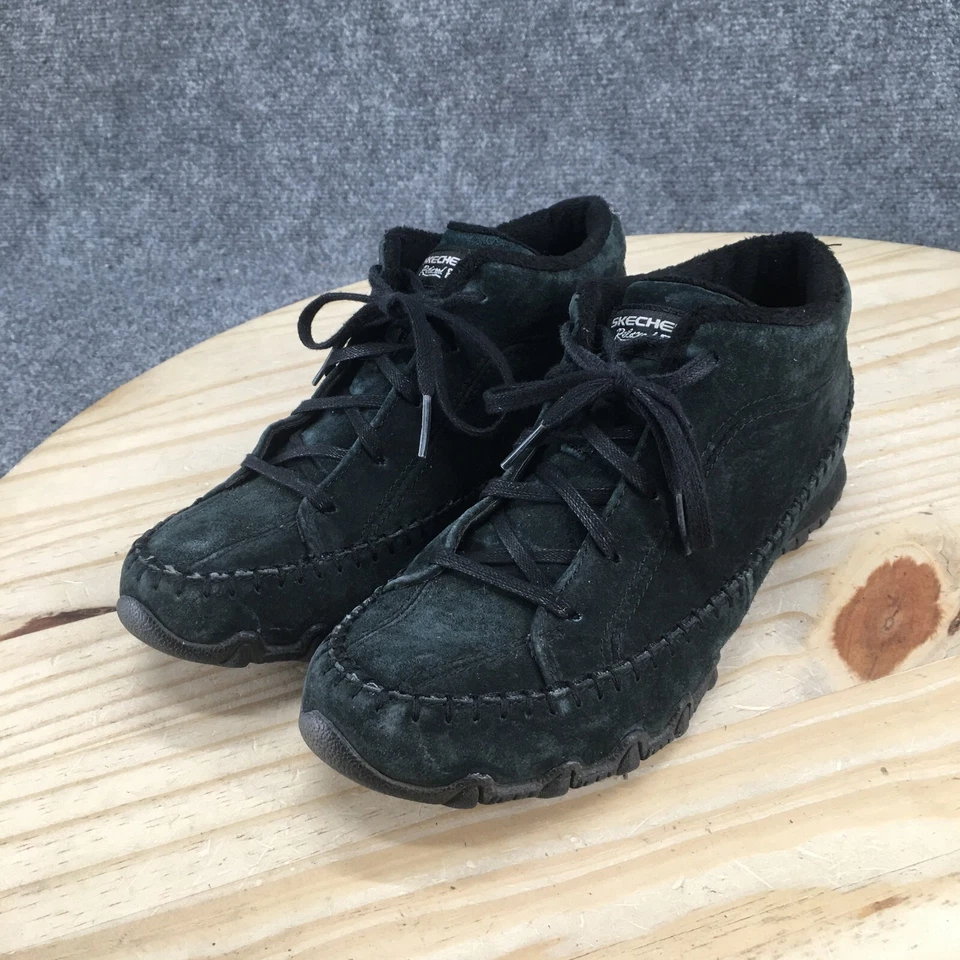 Zapatos Skechers para mujer 7 ciclistas zapatillas altas 49013 cuero marrón con cordones Foto 3 de 4