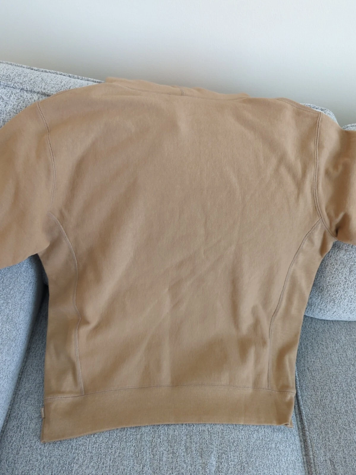 Felpa con cappuccio Supreme in rilievo marrone SS18 taglia large