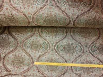 Möbelstoff Bezugsstoff Polsterstoff Meterware Stof Jacquard Ornament Barock Rank