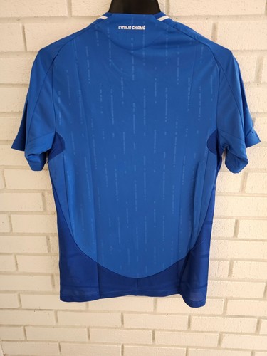 Camiseta Adidas Italia 2024 Home Auténtica Hombre’s S Azul FIGC IN0658 NUEVA CON ETIQUETAS - Imagen 6 de 9