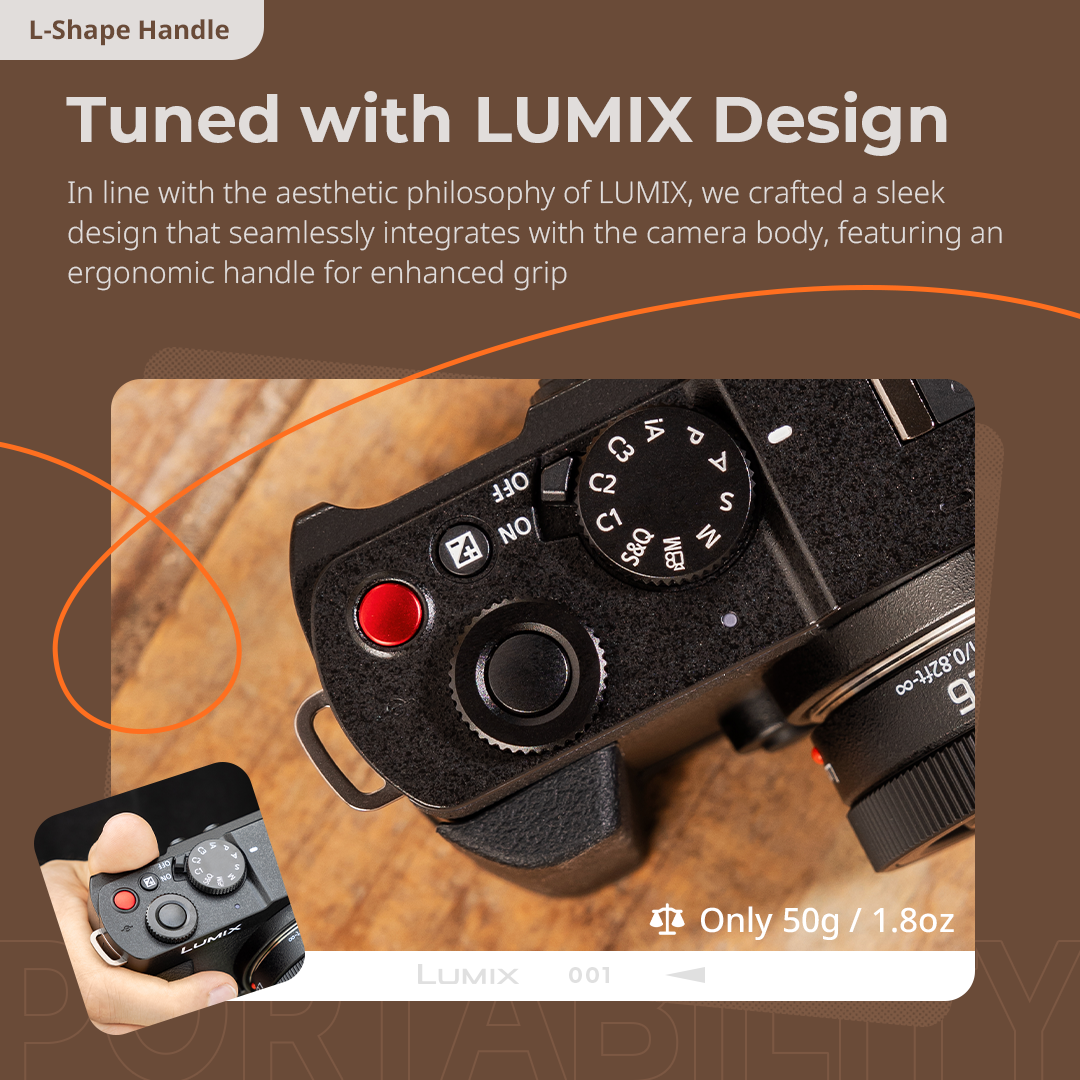 SmallRig LUMIX S9 L-Shape Handle, L Plate for Panasonic LUMIX S9 4517
