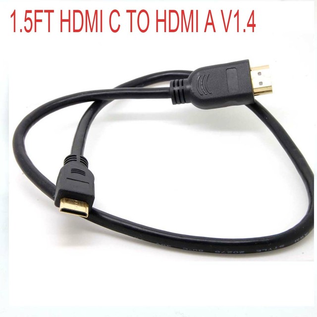 HDMI male to Mini HDMI A/V Audio Video HD Cable for Nikon DSLR D3100