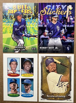 Bobby Witt Jr. 2023 Big League  8 Bit Baller  & City Slickers & Heritage Stamps