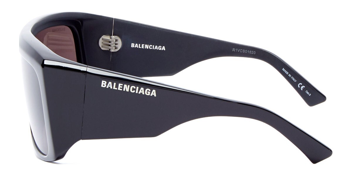 Balenciaga S3054 BB0002S 001 Men's Black Square Sunglasses Balenciaga S3054 BB0002S 001 Men's Black Square Sunglasses