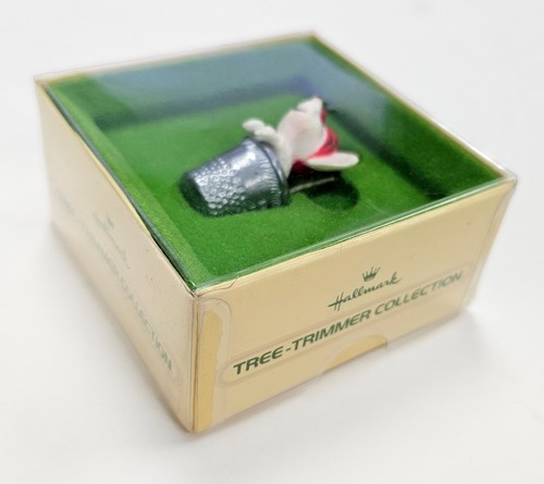 Hallmark Tree Trimmer Collezione 1978 Topo Ditale Decorazione Natalizia con Scatola - Foto 3 di 8