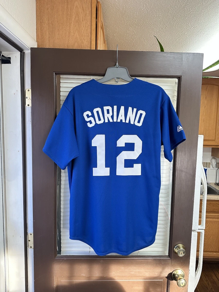 Authentic Alfonso Soriano #12 Chicago Cubs Stitched MLB Baseball Jersey  Vintage