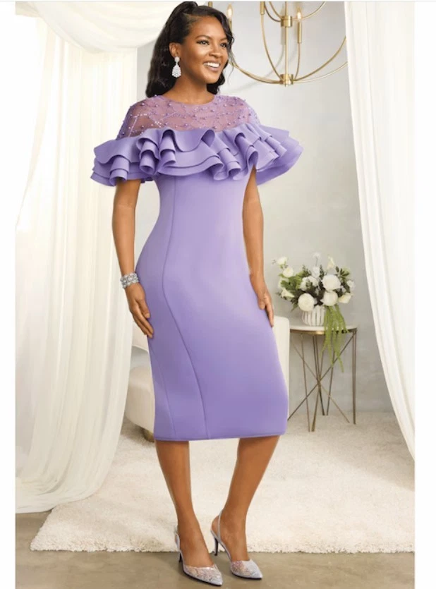 white christmas dresses Short Long Sleeve Cocktail Dress – The Dress Outlet main image 0